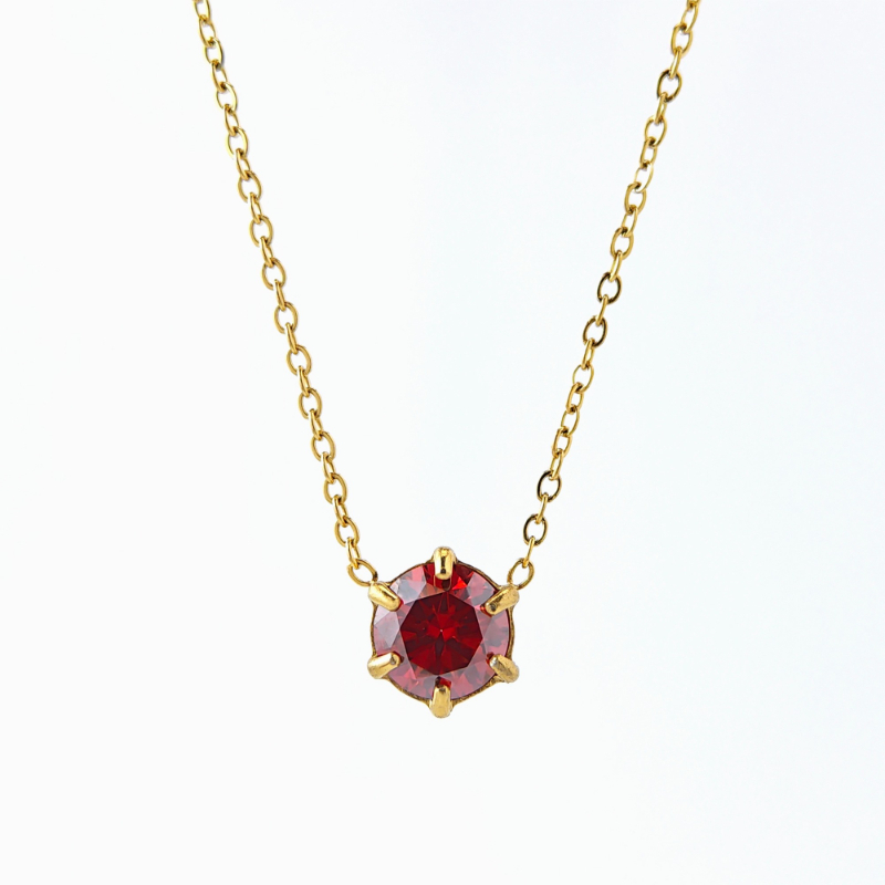 1.0 Carat Stainless Steel Moissanite Necklace